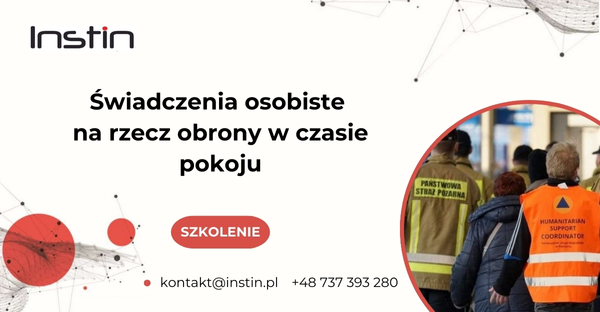 Plakat "Świadczenia osobiste na rzecz obrony w czasie pokoju"